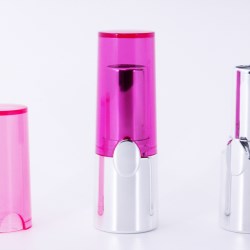 Lipsticks with clear SAN cap
